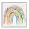 Stupell Industries Pastel Rainbow with Gold Accents Framed Giclee, design by Creative Studio